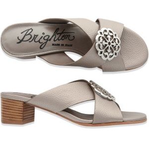 ❤️❤️ Brighton Women's Ferrara Alison Sandals Heels in Zinc Pearl❤️❤️